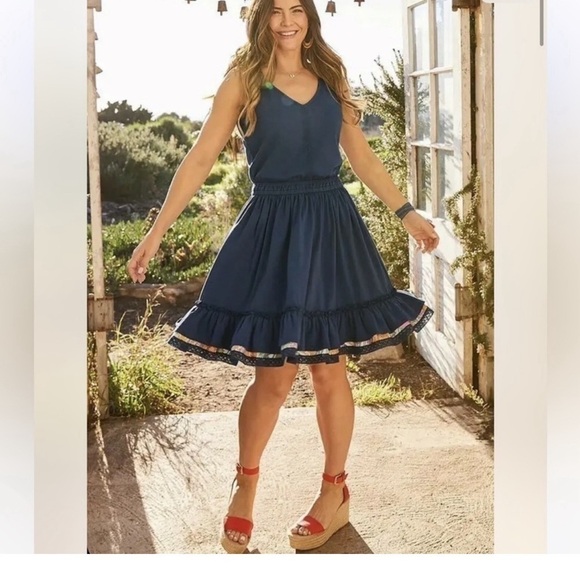 Matilda Jane Blue Swing Time Dress Sz.S - Picture 1 of 6